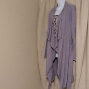 Heather Grey calf length jacket